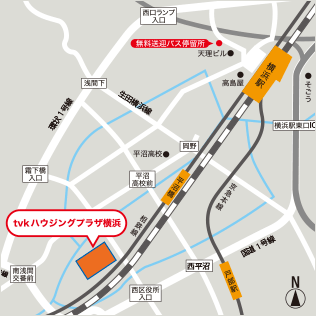 横浜第一展示場 地図