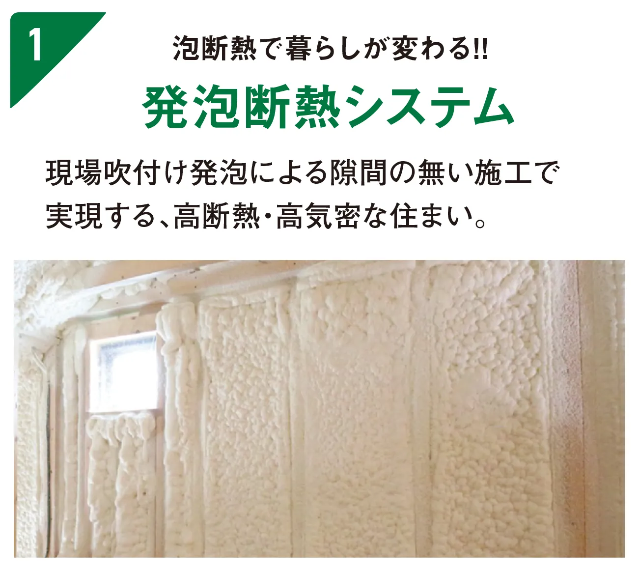 発泡断熱システム